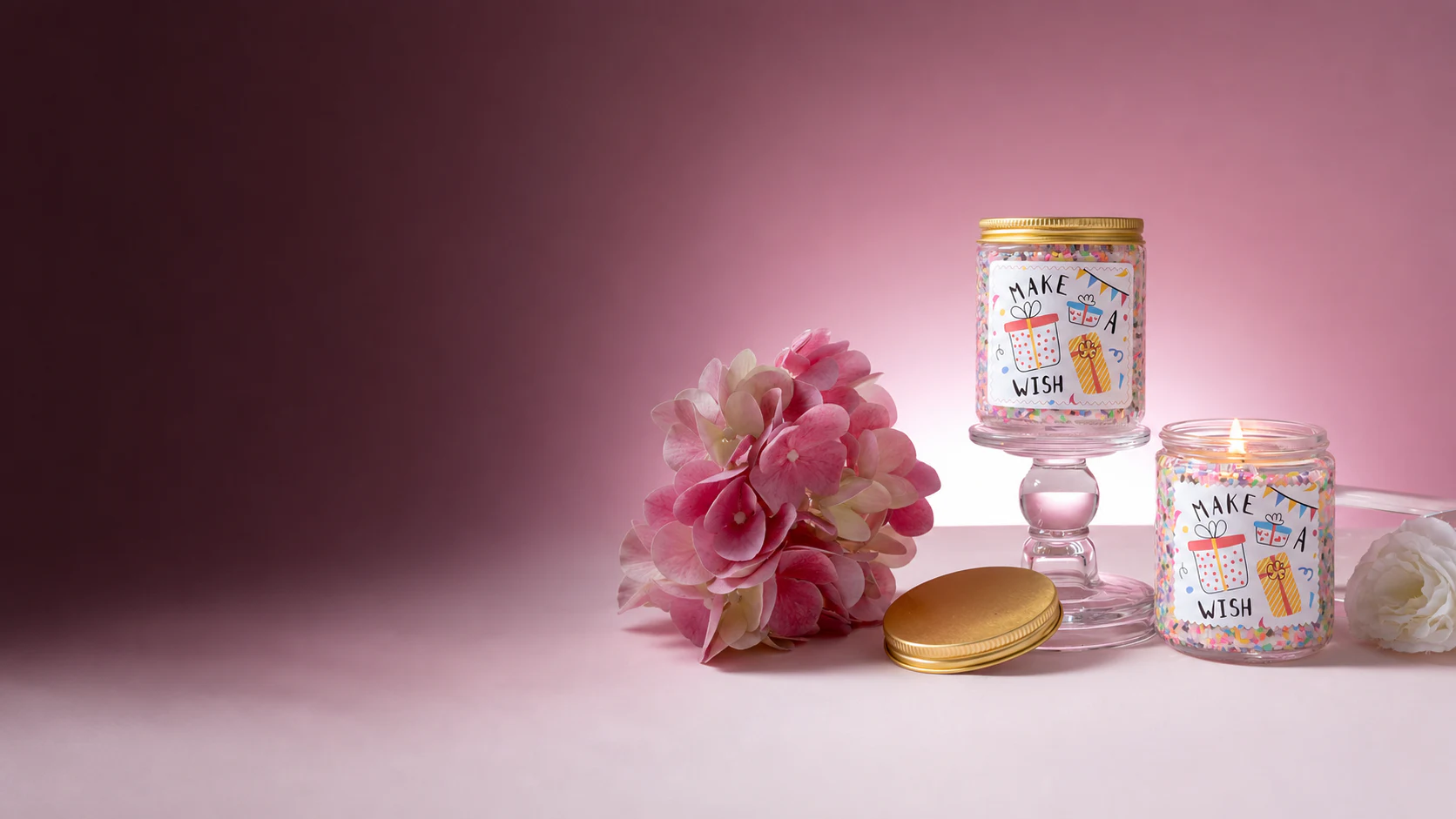Funday scented candle in a home fragrance setting